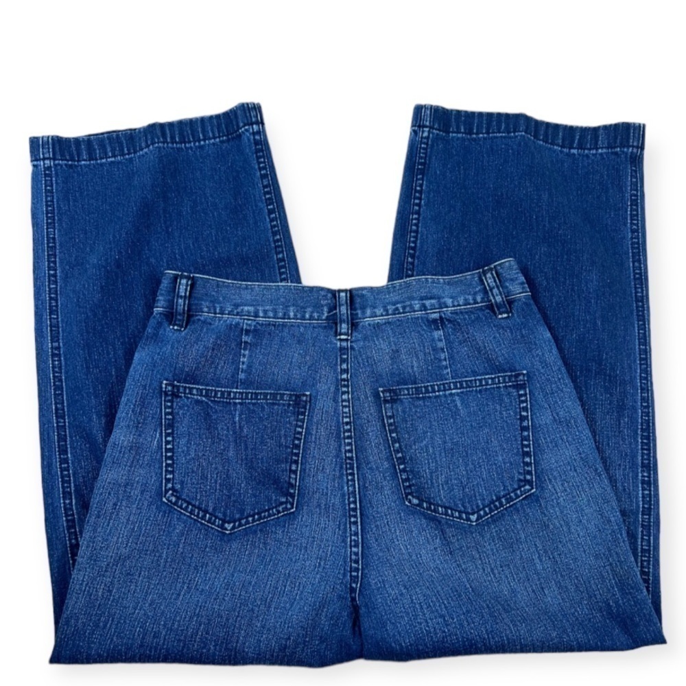 J. Crew Rayner Wide Leg Crop Jeans Cotton 4 Pocket - Picture 5 of 7